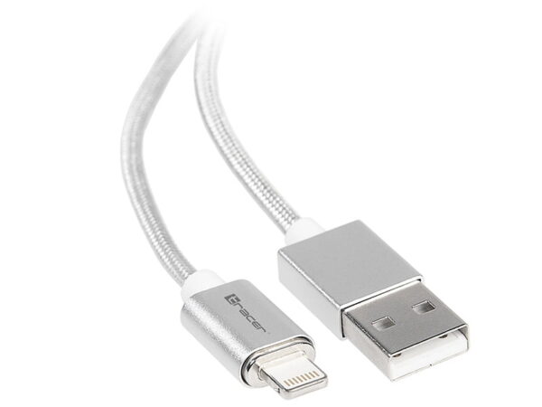 Cablu magnetic  TRACER USB 2.0 Iphone AM - Lighting 1m argintiu - imagine 4