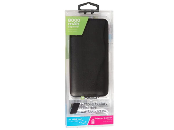 Baterie mobila TRACER 8000 mAh slim power bank - imagine 3