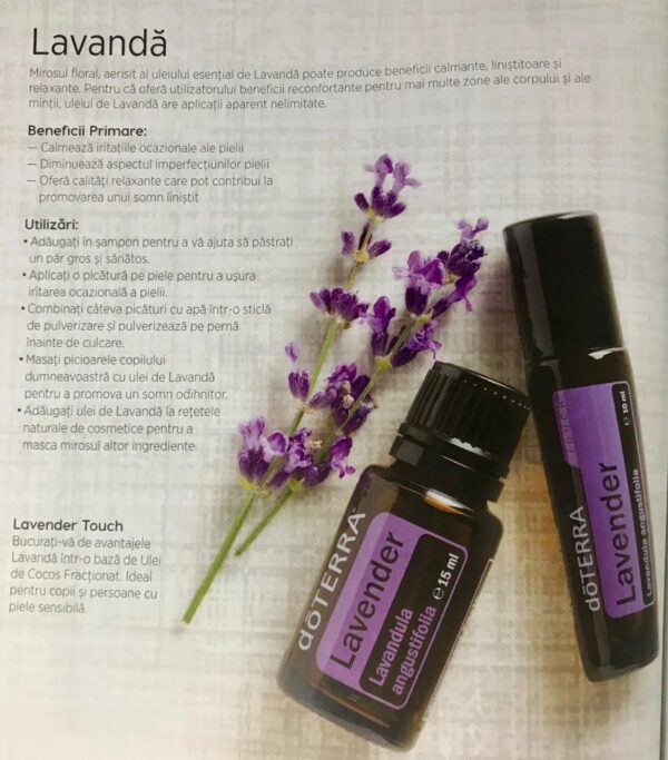 Ulei esential doTERRA Lavander Touch(Lavanda/Levantica) 10ml - imagine 4