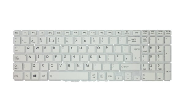 Tastatura laptop Toshiba L50-C C55-C C50-C alba