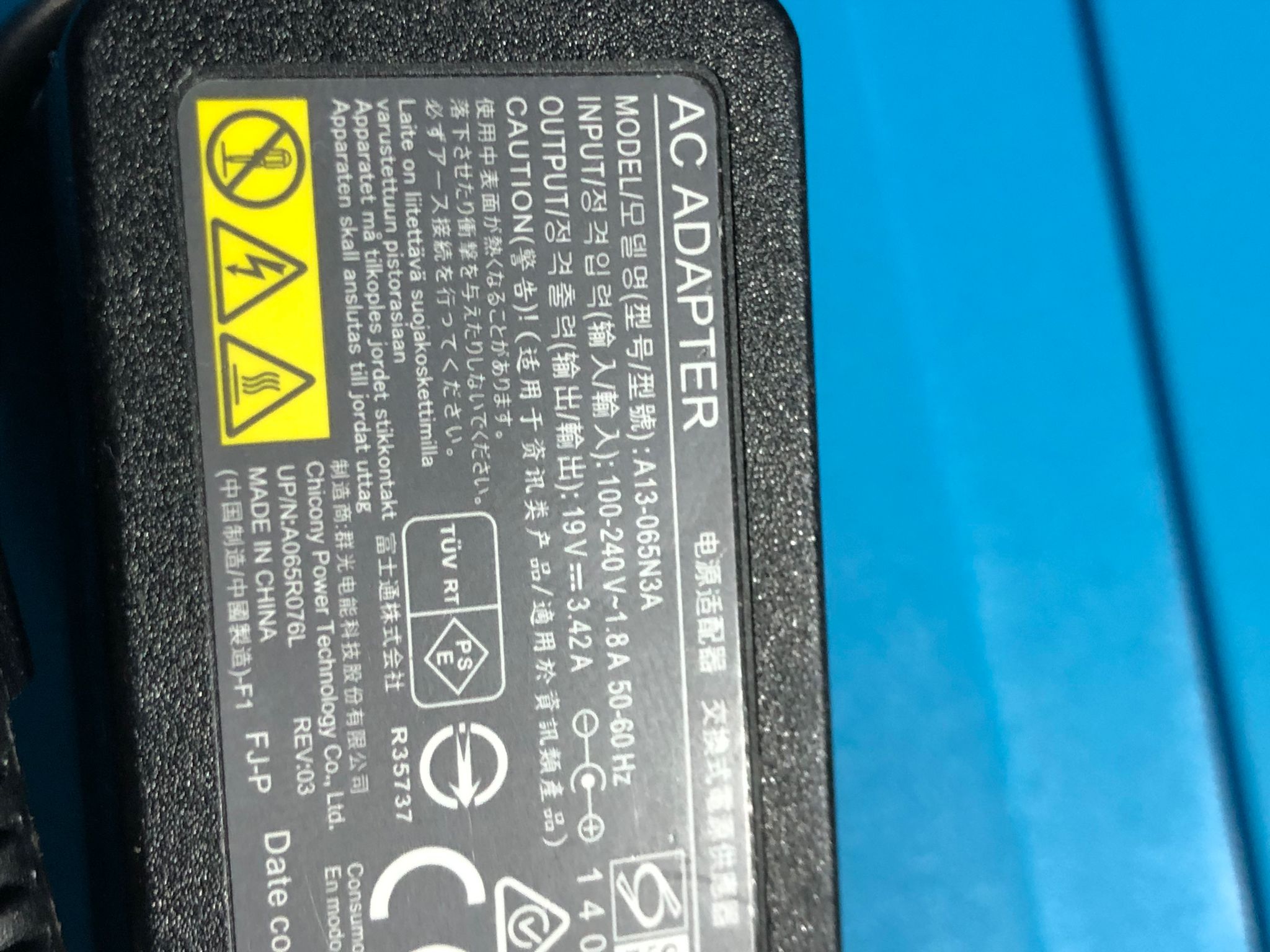Incarcator SH laptop fujitsu asus toshiba 19v 3.42A 65w - imagine 3