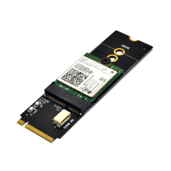 Adaptor M.2 KEY-M la KEY A-E/E pentru M.2 NGFF PCIE 2230 2242 - imagine 5