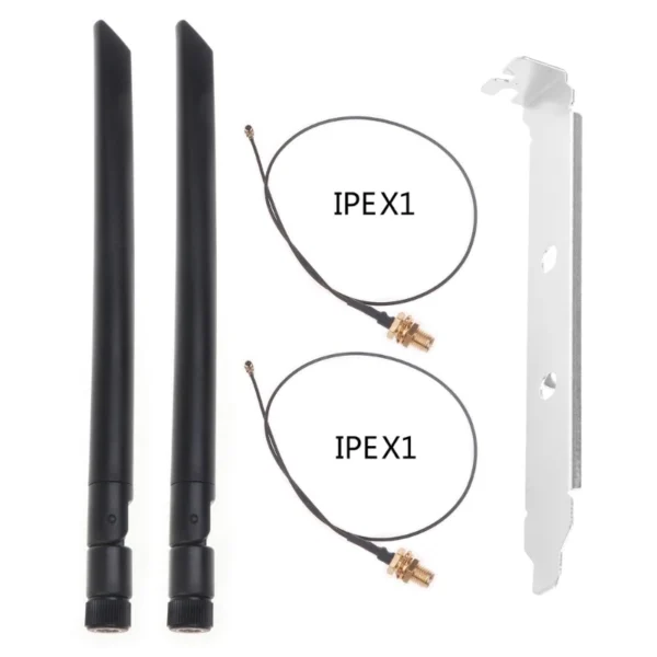 Set antene WIFI PC MHF1-2 IPEX1 2.4/5Ghz dual band cablu 20cm