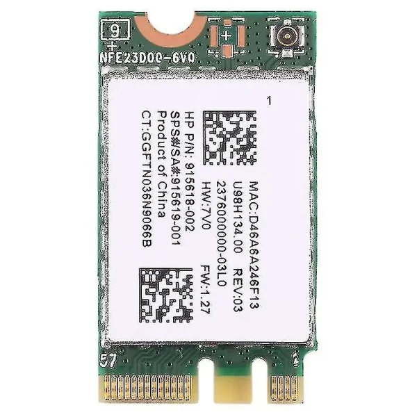 Placa WIFI SH HP Realtek RTL8723DE 915618 002