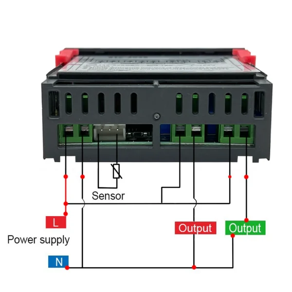 Termostat temperatura si umiditate STC-3028 230V digital controler - imagine 4