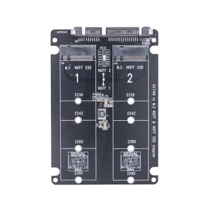 Adaptor Dual M.2 NGFF la SATA 3.0 6gbps NGFF M2 Bkey