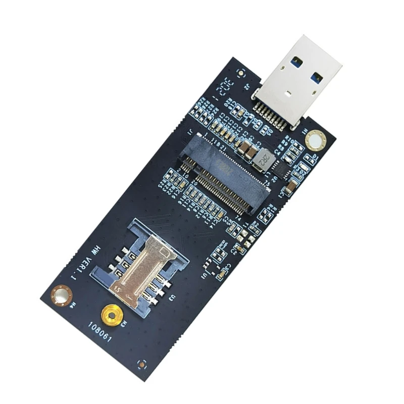 Adaptor modul 3G 4G LTE WWAN la USB M2 Key B NGFF modul SIM la usb - imagine 2