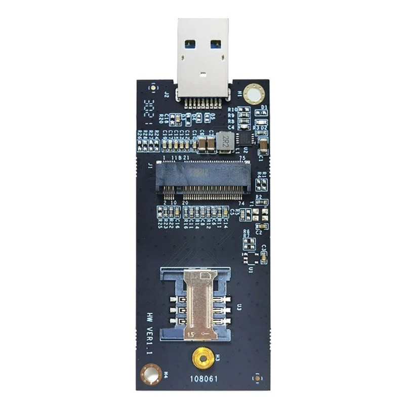 Adaptor modul 3G 4G LTE WWAN la USB M2 Key B NGFF modul SIM la usb - imagine 6
