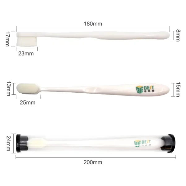 Perie curatare IC PCB BGA pentru placi electronice telefoane mobile PBT fibre BEST - imagine 2