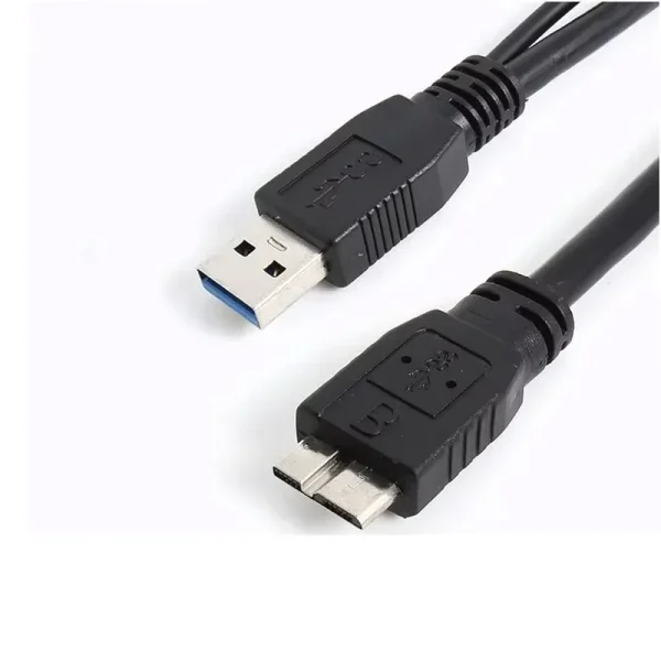Cablu USB 3.0 la USB Micro B 3.0 cu alimentare USB 2.0 HDD/SSD extern - imagine 2