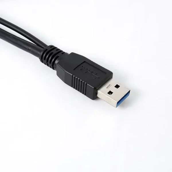 Cablu USB 3.0 la USB Micro B 3.0 cu alimentare USB 2.0 HDD/SSD extern - imagine 4