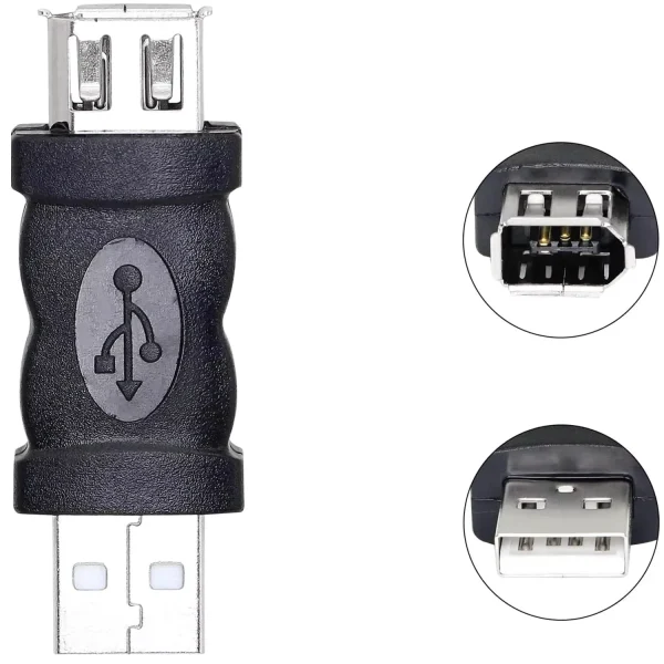 Adaptor USB tata la Firewire IEEE 1394 6pin mama - imagine 5
