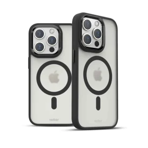 Husa iPhone 14 Pro Max Clip-On Hybrid Matt Compatibil MagSafe Negru