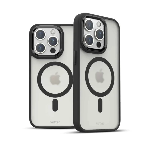 Husa iPhone 14 Pro Max Clip-On Hybrid Matt Compatibil MagSafe Negru