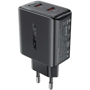 Incarcator Retea Acefast A49 35W 3A 2 x USB-C Negru