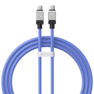 Cablu Baseus Coolplay USB-C la USB-C 100W 1m Albastru