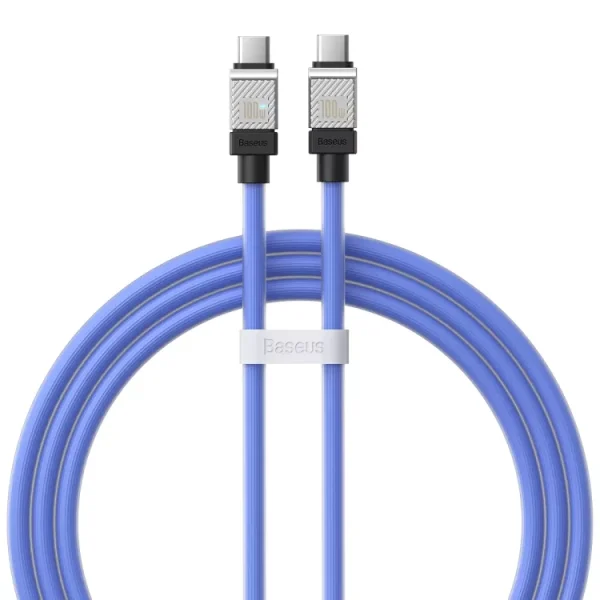 Cablu Baseus Coolplay USB-C la USB-C 100W 1m Albastru