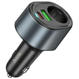 Incarcator Auto HOCO Z56 35W 3A 1 x Extensie Bricheta - 1 x USB-A - 1 x USB-C Negru