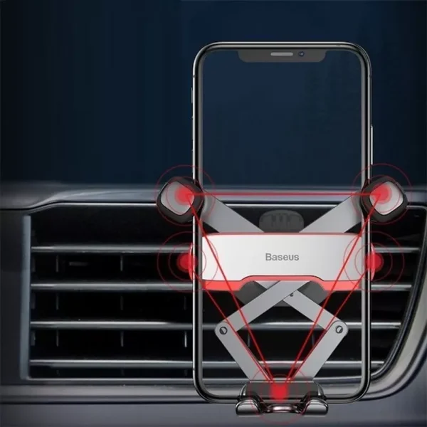 Suport auto Baseus Mr Hui Gravity cu ventuza Argintiu - imagine 6