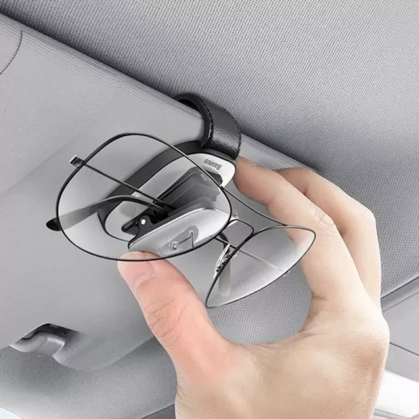 Suport auto pentru ochelari Baseus Platinum cu clema Argintiu - imagine 6