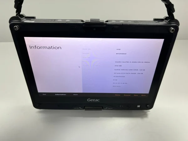 Laptop SH GETAC Fully Rugged i5-4300U SSD 256Gb+128Gb M2 8GB Ram Touchscreen convertible Tablet - imagine 2