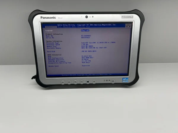 Tableta rugged Panasonic FZ-G1 i5-3437U 8GB RAM SSD 240GB TOUGHPAD