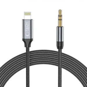 Cablu Audio Lightning - 3.5mm Tech-Protect Ultraboost 1m Negru