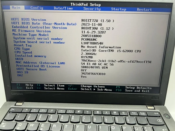 Laptop SH Lenovo Thinkpad X270 i5-6200U SSD 240GB 2xBaterii - imagine 6