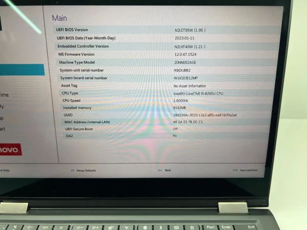 Laptop SH Lenovo Thinkpad X390 YOGA i5-8265U FHD tastatura iluminata - imagine 2