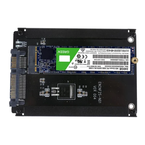 Adaptor M.2 NGFF (SATA) SSD to 2.5 SATA 2230/2242/2260/2280mm M2 NGFF SSD carcasa metalica - imagine 5