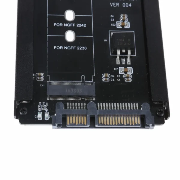 Adaptor M.2 NGFF (SATA) SSD to 2.5 SATA 2230/2242/2260/2280mm M2 NGFF SSD carcasa metalica - imagine 4