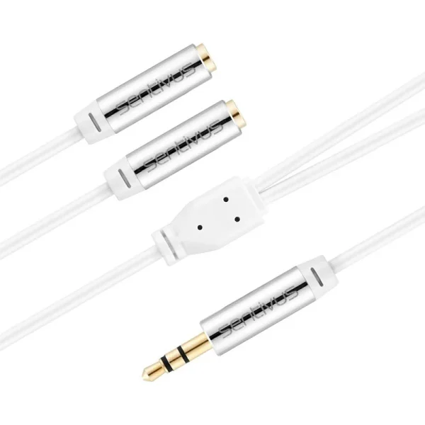 CABLU SPLITER JACK AUDIO 3.5 TATA - 2X 3.5 MAMA 1.0M SENTIVUS - imagine 3