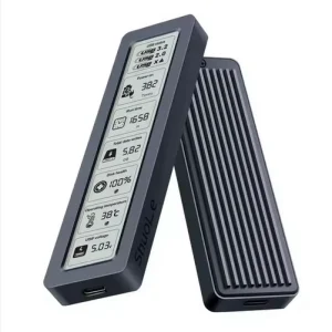 Adaptor SSD M.2 NVME la USB cablu si Type C display LCD cu informatii sentinel carcasa aluminiu