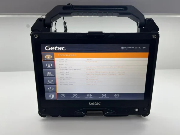 Laptop SH GETAC Fully Rugged i5-5200U 2x256 SSD M2 16GB Ram Touchscreen convertible Tablet