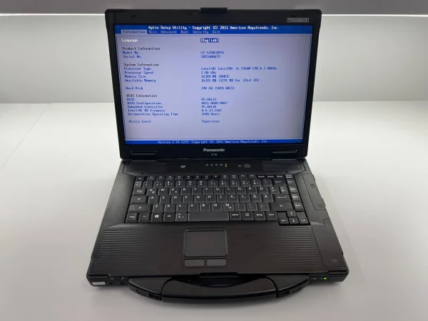 Laptop SH Panasonic Toughbook CF 52 i5-3360M RAM 16GB SSD 120GB aliaj de magneziu diagnoza auto