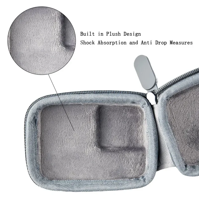 Cutie transport/protectie DJI Osmo Action 5 Pro 3 4 GoPro 13 12 11 10 Insta360 Ace Pro antisoc waterproof camera video gri - imagine 2