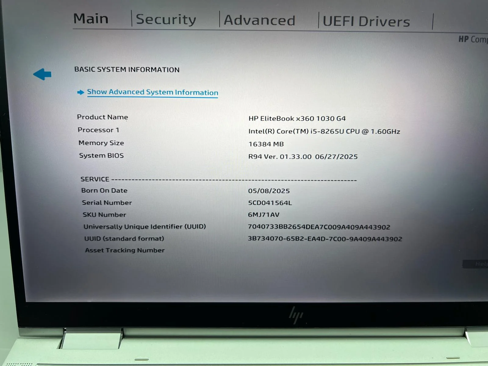 Laptop SH HP EliteBook x360 i5-8265U 16gb RAM SSD 256gb CONVERTIBLE TOUCHSCREEN - imagine 2