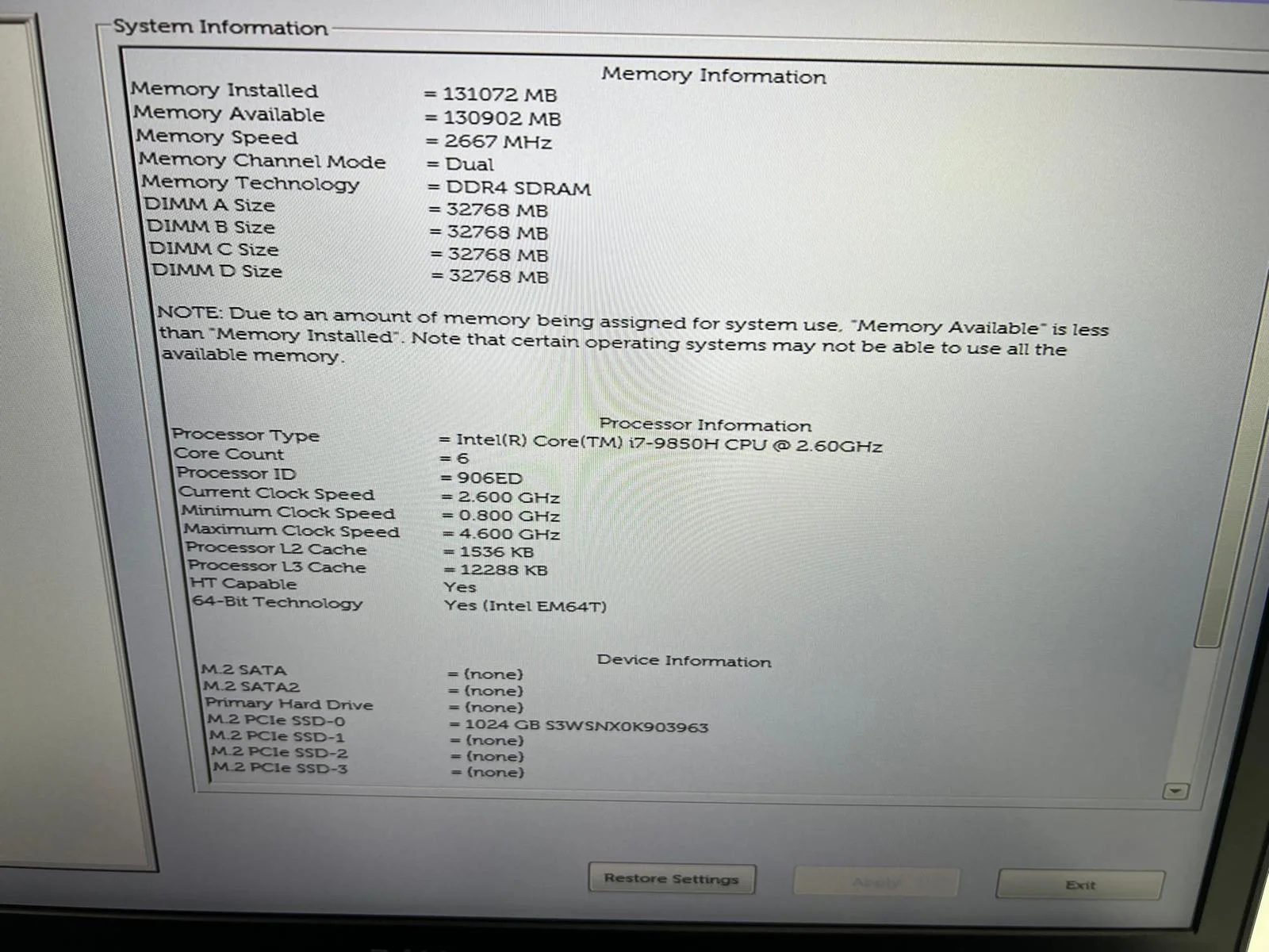 Laptop/Workstation SH Dell Precision 7740 i7-9850H 128 GB RAM RTX 5000 16 gb SSD 1TB - imagine 2