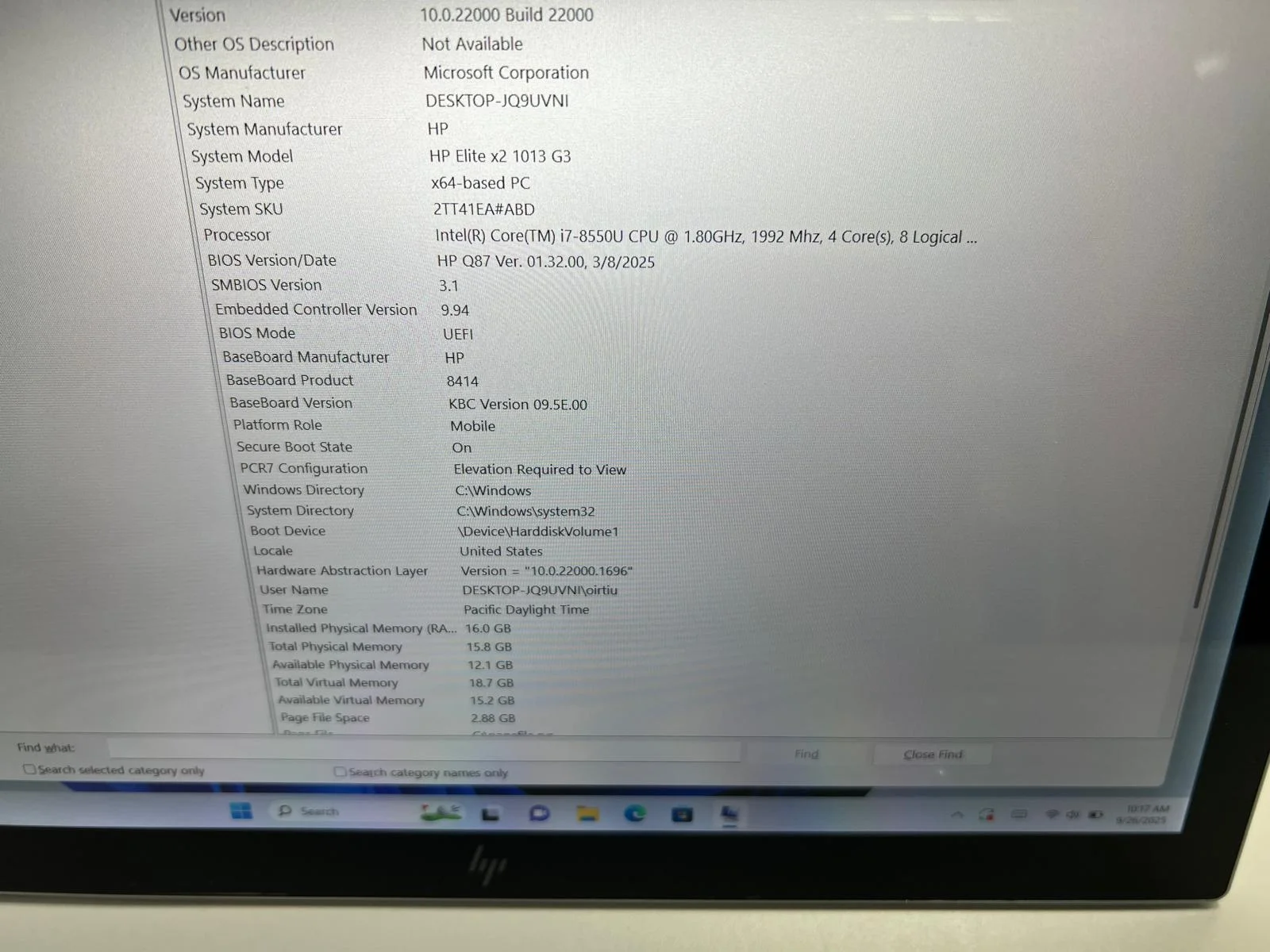 Laptop/Tableta SH HP Elite X2 G3 i7-8550U 16gb RAM SSD 512gb touchscreen - imagine 3