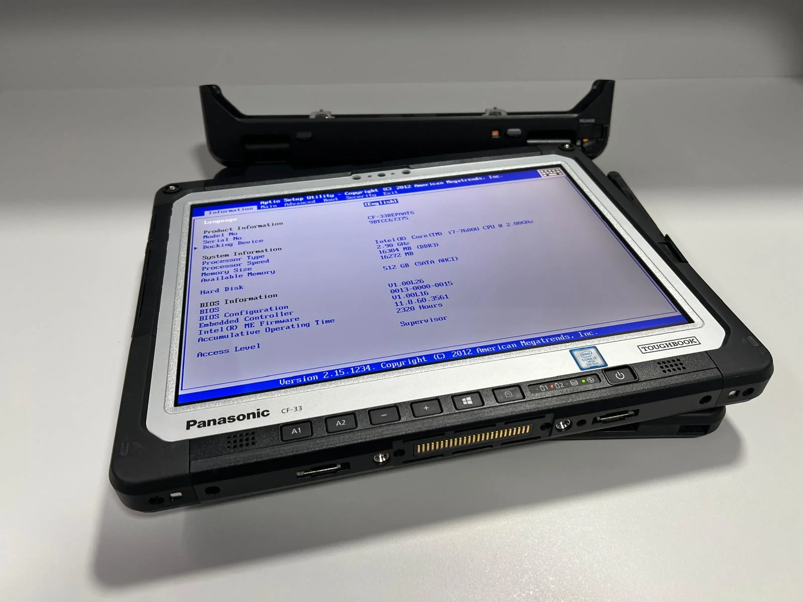 Laptop/Tableta SH Panasonic Toughbook CF-33 i7-7600u 16gb RAM SSD 512gb tastatura detasabila - imagine 6