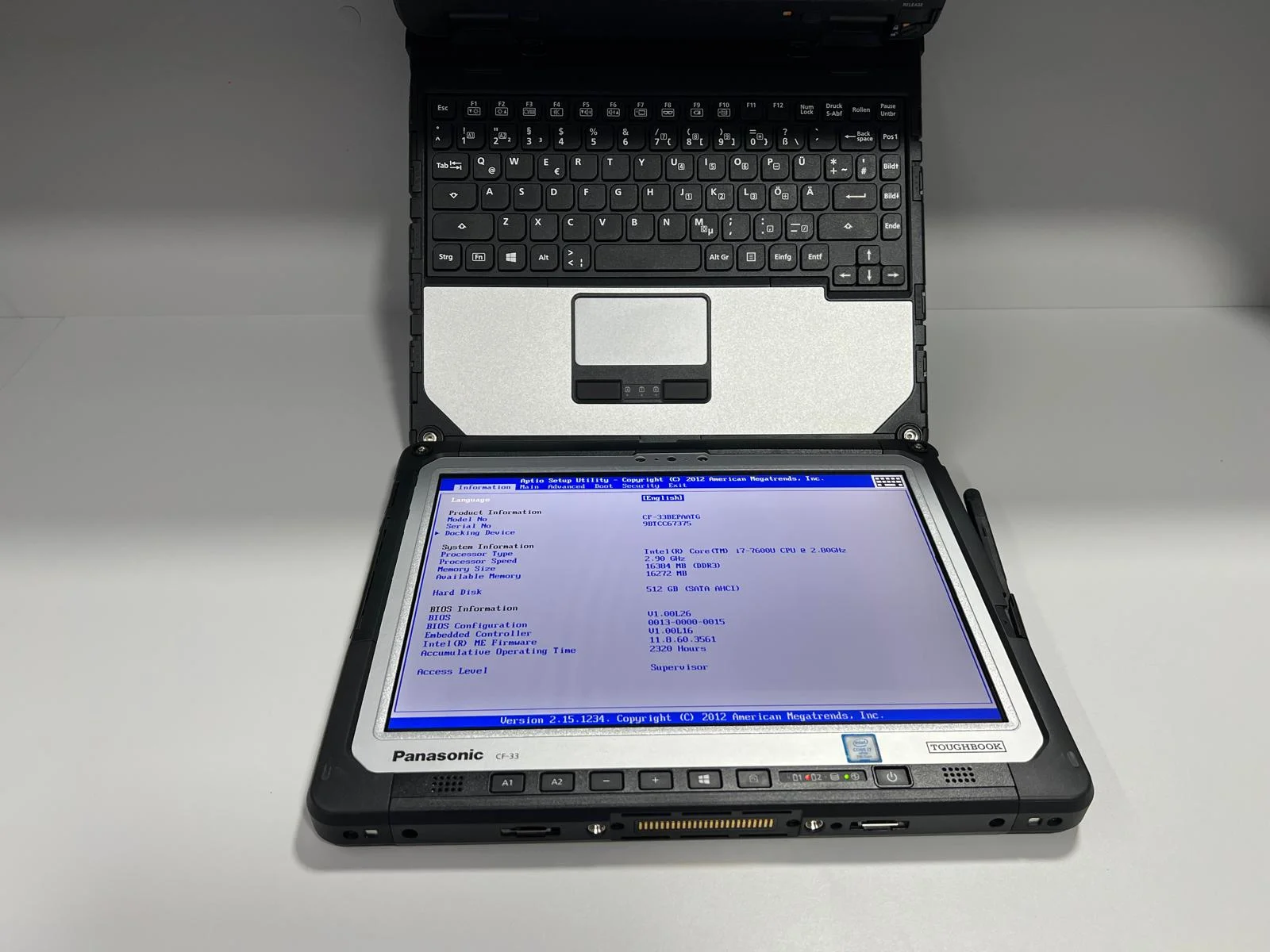 Laptop/Tableta SH Panasonic Toughbook CF-33 i7-7600u 16gb RAM SSD 512gb tastatura detasabila - imagine 5