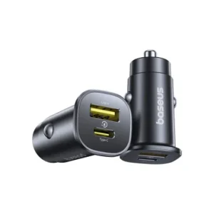 Incarcator Auto Baseus GoTrip 30W 3A 1 x USB-A - 1 x USB-C Negru