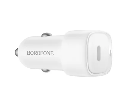 Incarcator Auto Telefon Borofone Cloud 20W 3A 1 x USB-C Alb - imagine 2