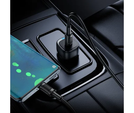 Incarcator Auto Telefon Borofone Cloud 20W 3A 1 x USB-C Negru - imagine 4