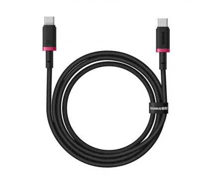 Cablu Date si Incarcare USB-C – USB-C Baseus Dura Series 100W 1m Rosu