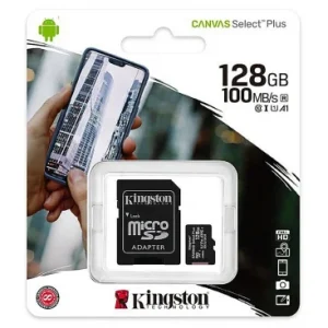 Card Memorie microSDXC 128gb Kingston Canvas Select Plus Android A1 Clasa10 Cu Adaptor