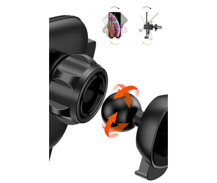 Suport Auto Baseus Cube 4.7inch - 6.6inch Negru - imagine 6