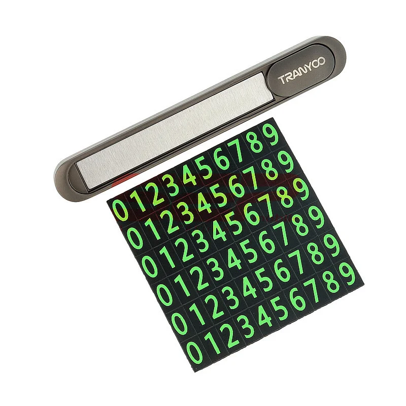 Placa din metal afisaj numar telefon mobil TRANYOO - imagine 2