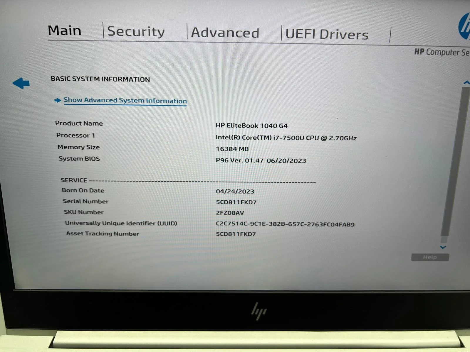 Laptop SH HP Elitebook 1040 G4 i7-7500U 16gb RAM SSD 256 NVME - imagine 2