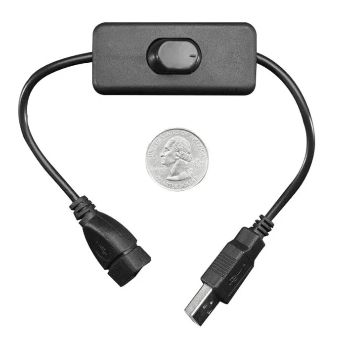 Cablu USB prelungitor cu intrerupator switch ON OFF v2 - imagine 2